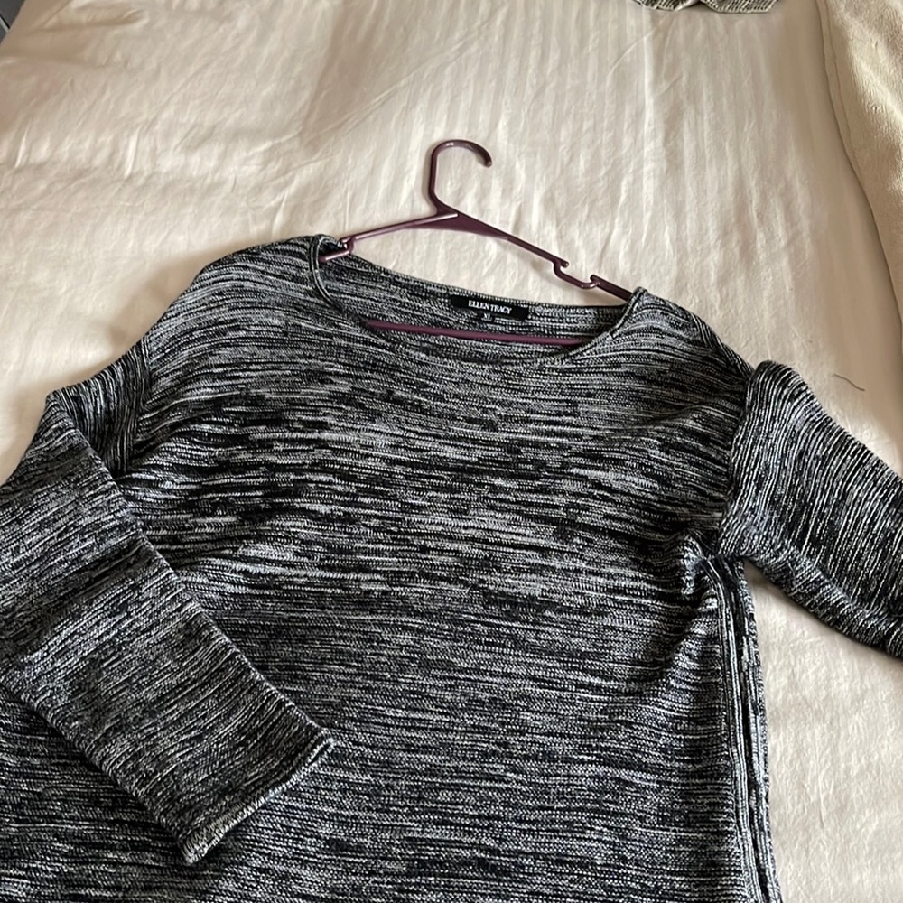 Black and white tweed looking, Ellen Tracy XL